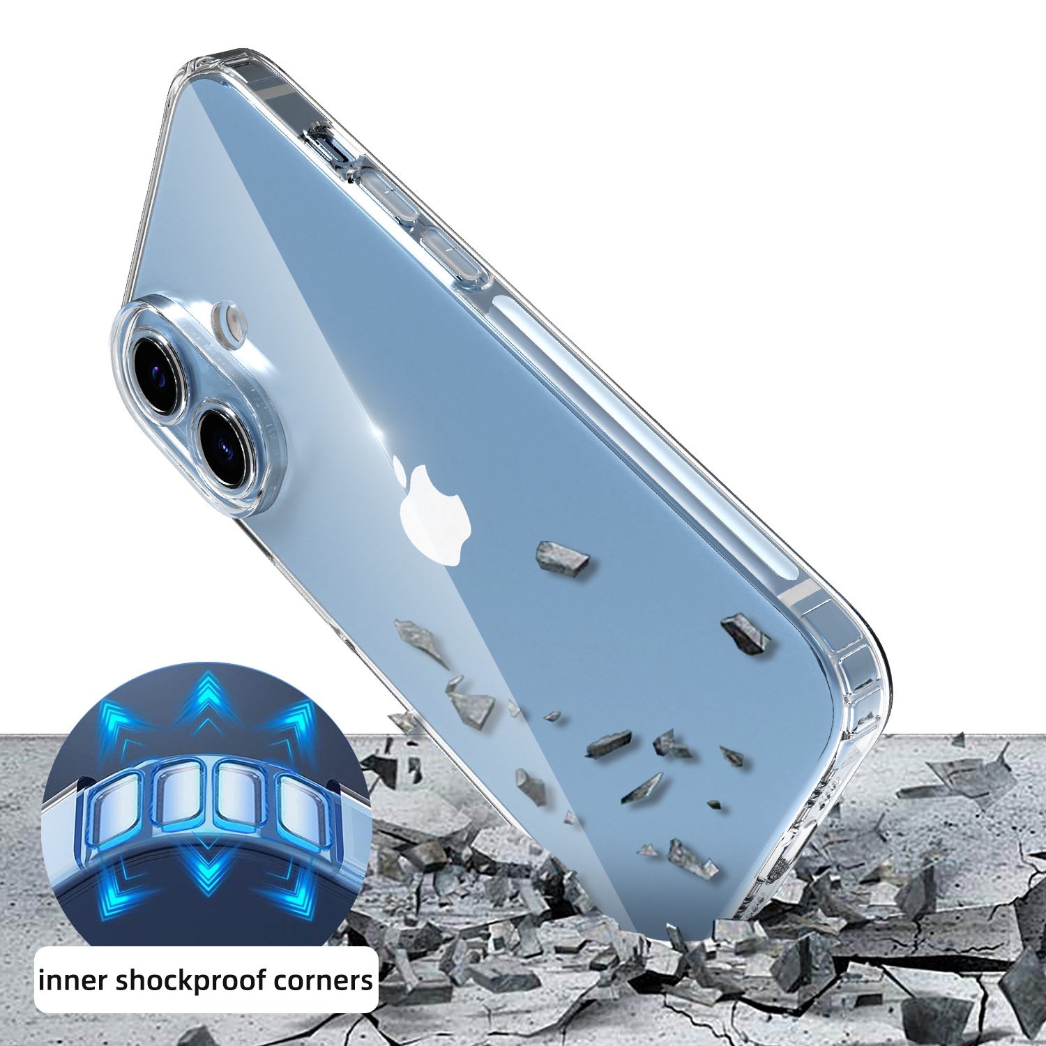 for iPhone 16 Case Ultra Thin Clear Anti Shock Corners Non-Slip Soft TPU Mobile Phone Cases for iPhone 16 Pro Max