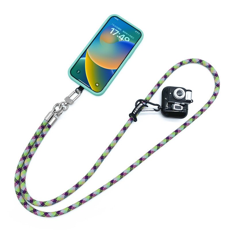 smartphone accessories custom 120cm Long mobile phone chain slings lanyard nylon rope crossbody shoulder strap for cell phone