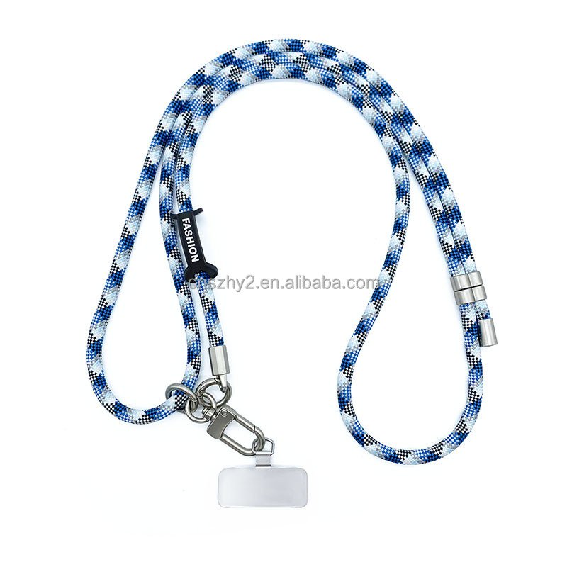 smartphone accessories custom 120cm Long mobile phone chain slings lanyard nylon rope crossbody shoulder strap for cell phone