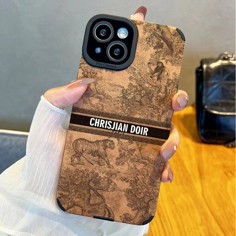 Hot selling shockproof back cover leather phone cases for iPhone 15 14 13 Pro Max 12 11 soft TPU suede phone case