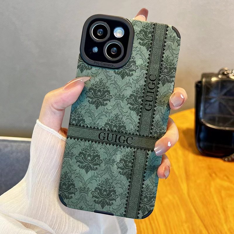 Hot selling shockproof back cover leather phone cases for iPhone 15 14 13 Pro Max 12 11 soft TPU suede phone case