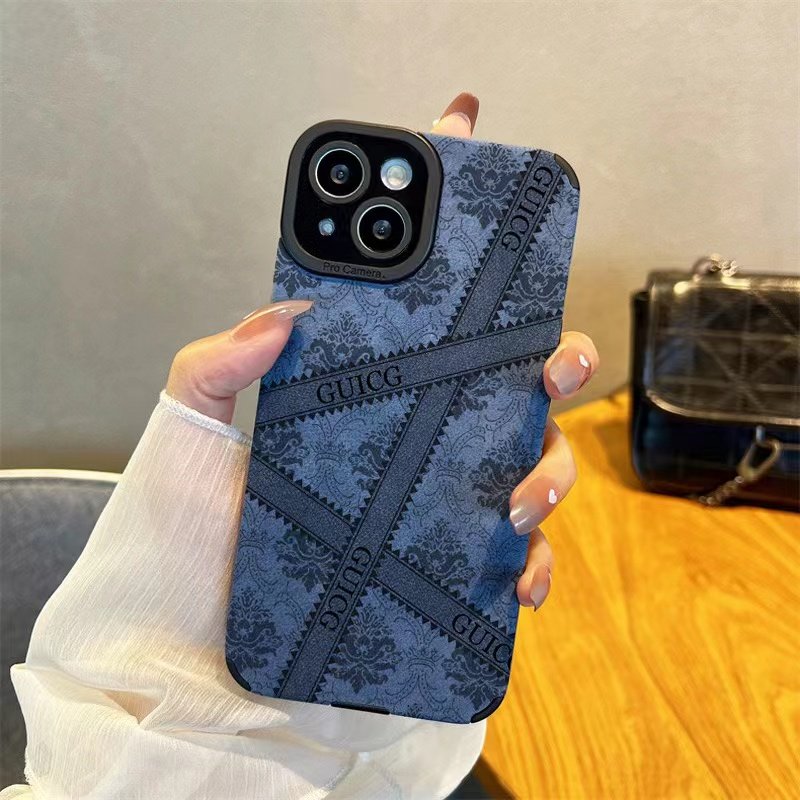Hot selling shockproof back cover leather phone cases for iPhone 15 14 13 Pro Max 12 11 soft TPU suede phone case
