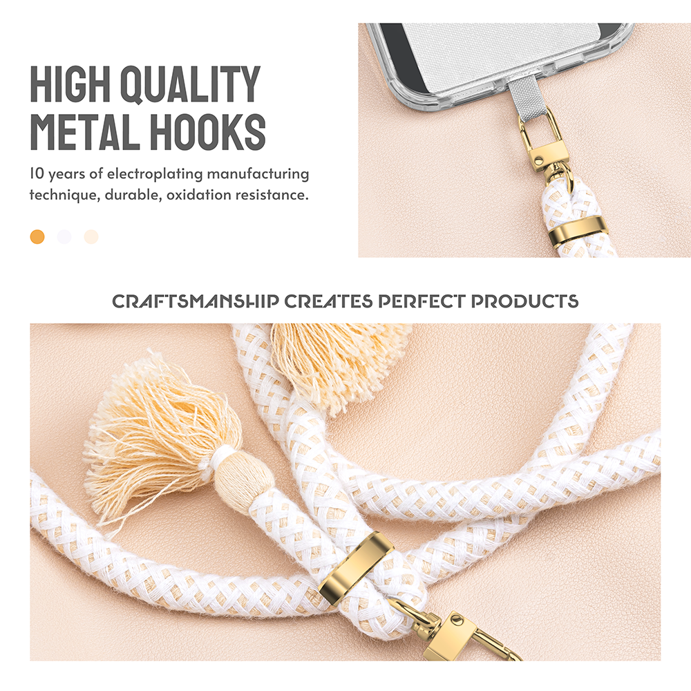Custom Phone Case Lanyard Universal Necklace Crossbody Cord Lasso Tether Cotton Rope Strap Cell Mobile Phone Accessories