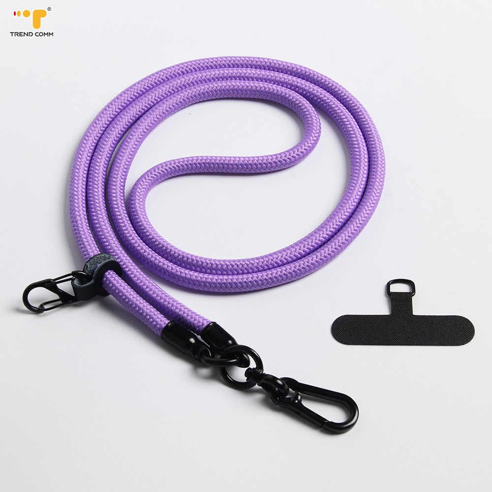 Universal Detachable 8mm Polyester Phone Lanyard Crossbody Mobile Phone Strap Anti-Lost Convenient Strap Rope