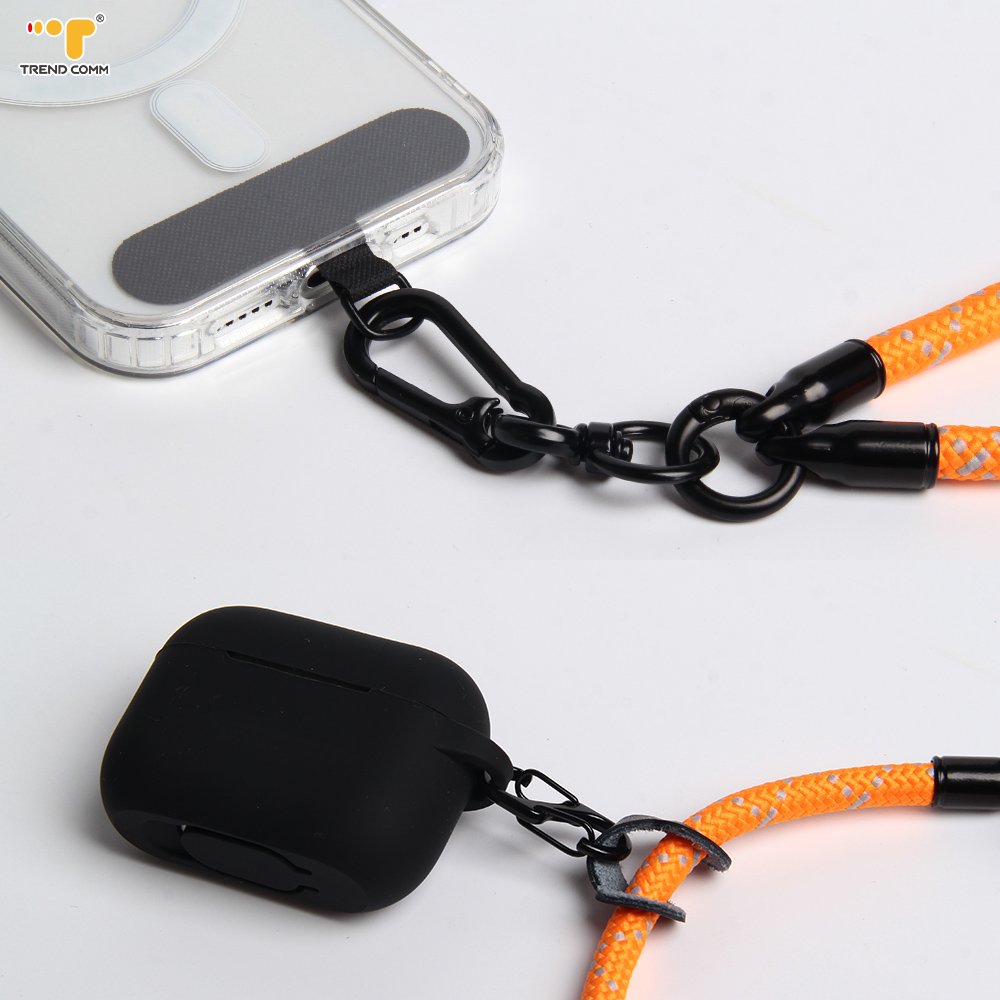 Universal Detachable 8mm Polyester Phone Lanyard Crossbody Mobile Phone Strap Anti-Lost Convenient Strap Rope
