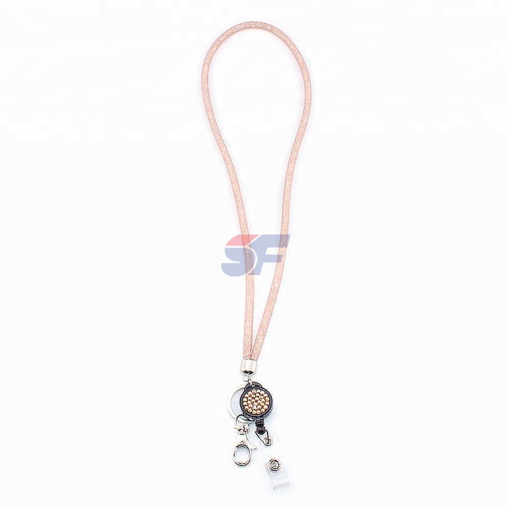 Fashion Nylon Fishing Rhinestones Women's Mobile Phone Strap Lanyard