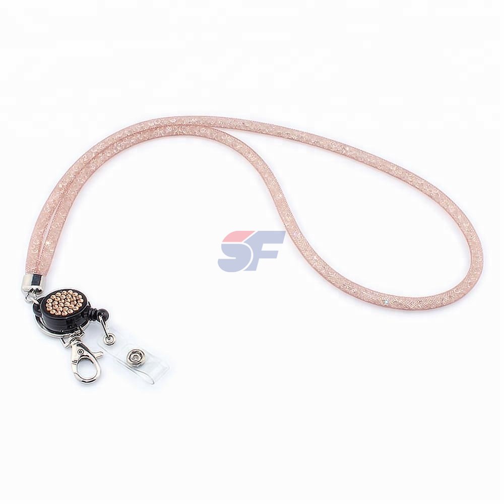 Fashion Nylon Fishing Rhinestones Women's Mobile Phone Strap Lanyard