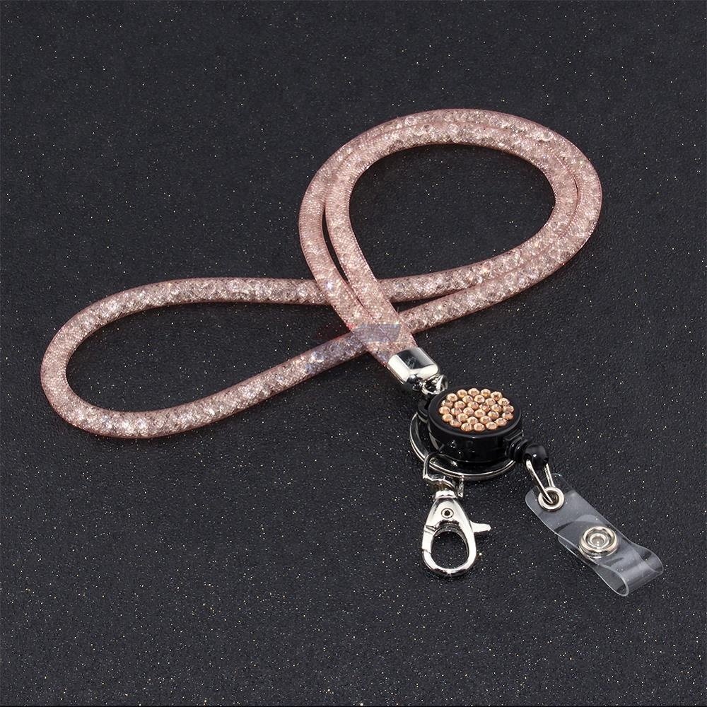 Fashion Nylon Fishing Rhinestones Women's Mobile Phone Strap Lanyard