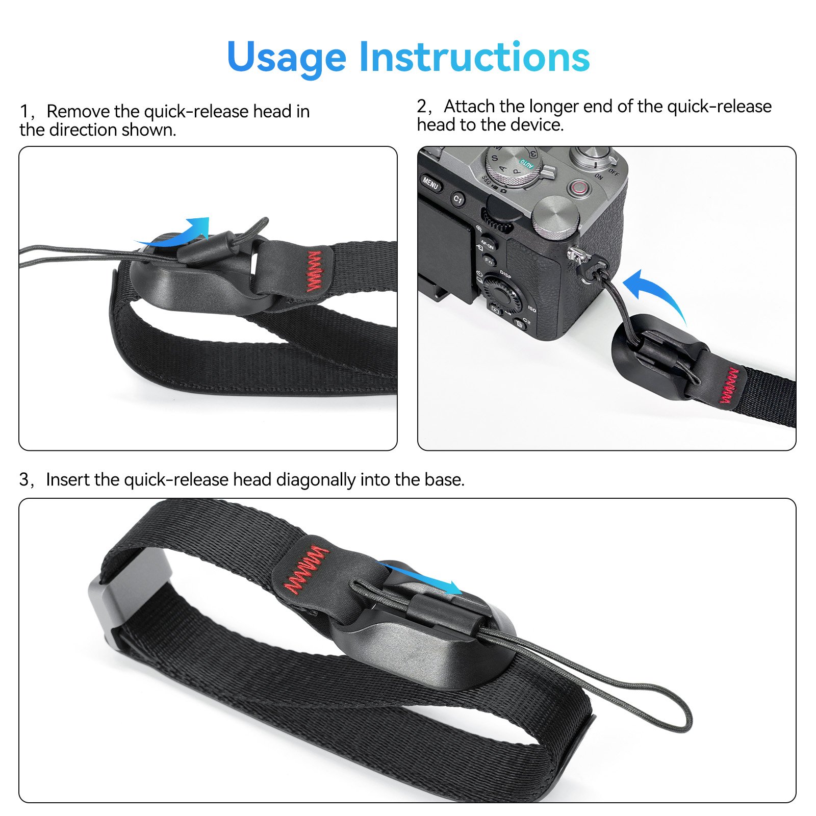 TELESIN Camera protection rope accessories for digital camera sports camera mobile phone multipurpose magnetic wrist strap