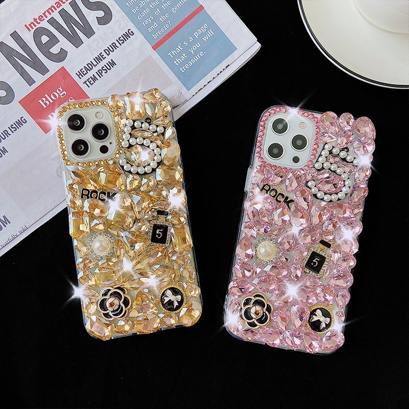 Luxury diamond rhinestone phone cases for iphone16 15 14 13 pro max 12 11 xr 8plus texture bling sparkle crystal mobile cover