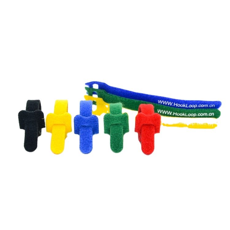 High-quality Adjustable Nylon Hook and Loop Cable Tie Self-gripping Wrap Strap for USB Earphone Cables