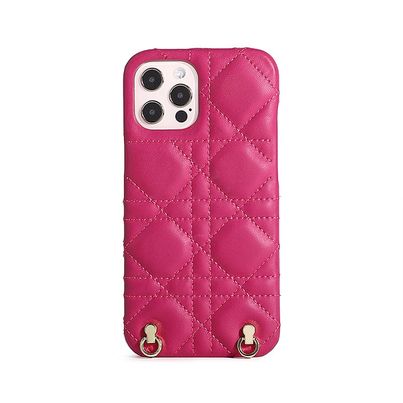 Hot Leather Phone Cases Crossbody Chain Strap Cover For iPhone 14 15 Pro Max Pouch Phone Case