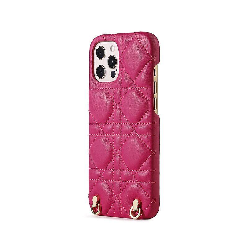 Hot Leather Phone Cases Crossbody Chain Strap Cover For iPhone 14 15 Pro Max Pouch Phone Case