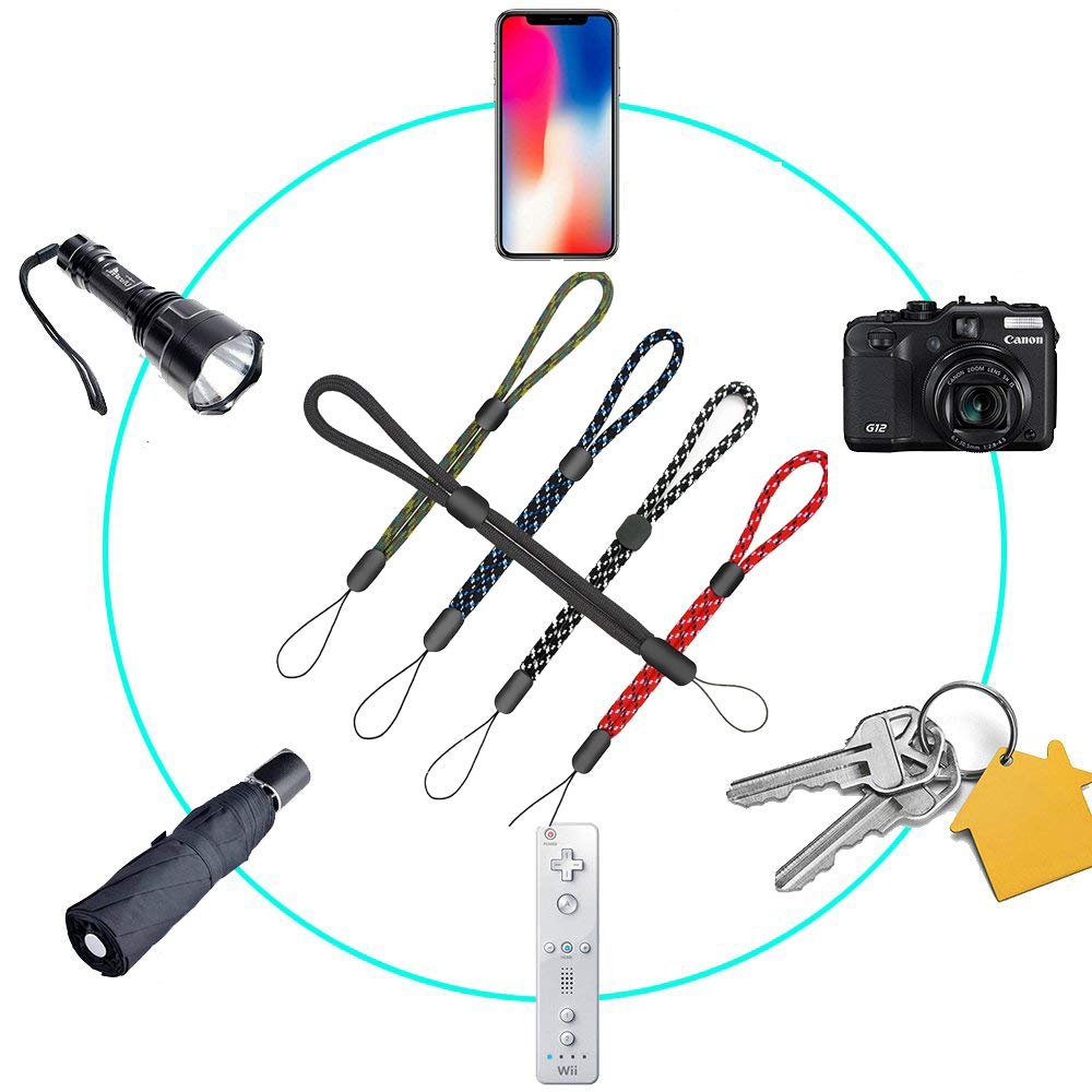 Hand Wrist Lanyard String Short Grip Lanyard Mobile Phone Strap for USB Flash Drive Keychain ID Badge Holder DIY Hang Rope