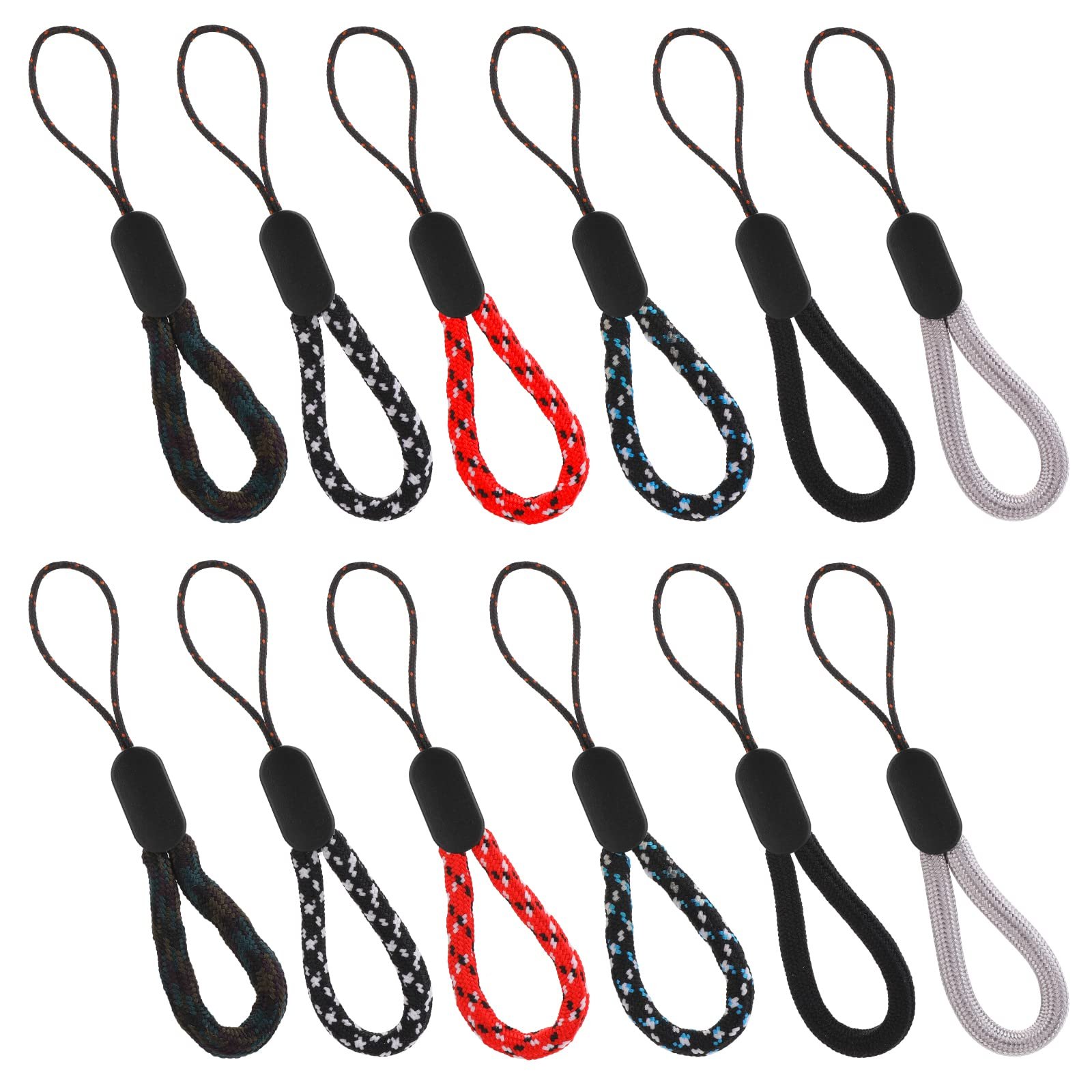 Hand Wrist Lanyard String Short Grip Lanyard Mobile Phone Strap for USB Flash Drive Keychain ID Badge Holder DIY Hang Rope