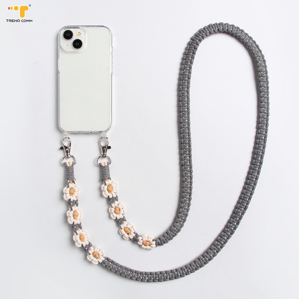 Woven Braioded Weave Lanyard Hook Mobile Phone Accessory Head Rope Phone Strap For Phone