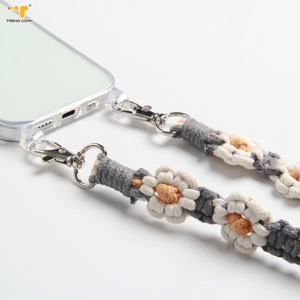 Woven Braioded Weave Lanyard Hook Mobile Phone Accessory Head Rope Phone Strap For Phone