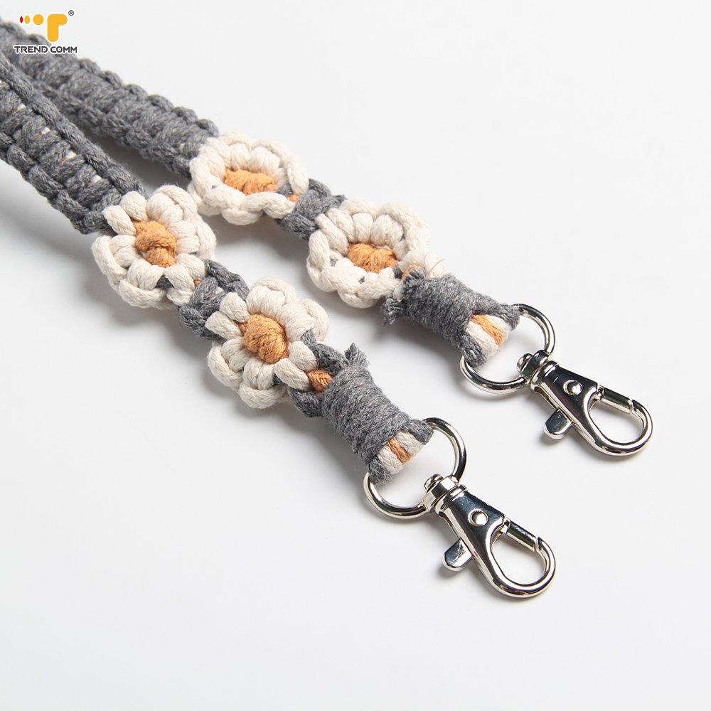 Woven Braioded Weave Lanyard Hook Mobile Phone Accessory Head Rope Phone Strap For Phone