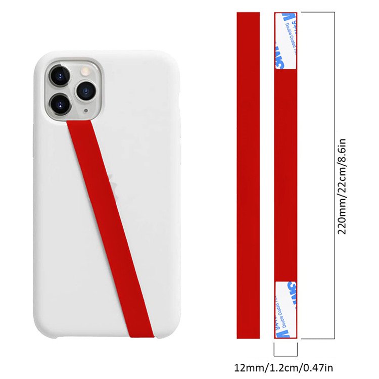 Universal Custom Anti-fall Loop Silicone Stretch Phone Strap Stretching Strap with Loops wrist band Strap For Phone Case