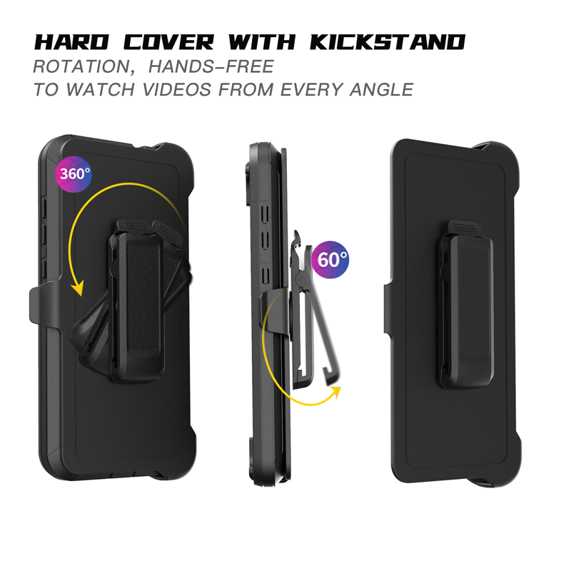 Defender Case For iPhone 15 14 13 Pro Max 12 Mini 11 Pro Xs Max XR 8 Plus Heavy Protection Shockproof Armor Cover With Clip