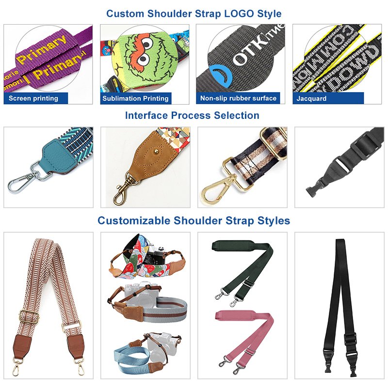 Gacent Sewing Factory Customizable Camera Strap Print LOGO Adjustable Fashion Camera Shoulder strap
