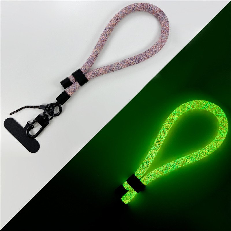 Universal Glow in The Dark Mobile Phone Lanyard New Multi Function Adjustable Removable Light Mobile Phone Lanyard with Clip