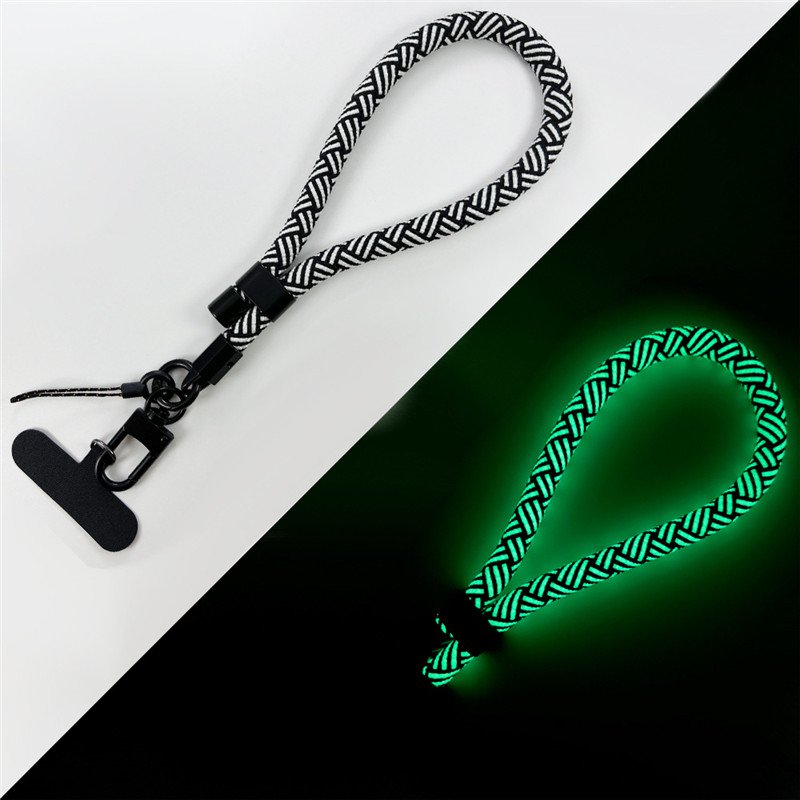 Universal Glow in The Dark Mobile Phone Lanyard New Multi Function Adjustable Removable Light Mobile Phone Lanyard with Clip
