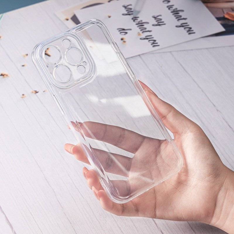 Back Cover Soft TPU Clear Transparent Sublimation Custom Cell Mobile Phone Case For iPhone 15 14 13 12 11 Pro Max 8 X Plus XR XS