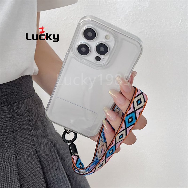 Bohemian Style Retro Short Anti-lost Wrist Rope Mobile Phone Lanyard for Backpack Jeans Accessories