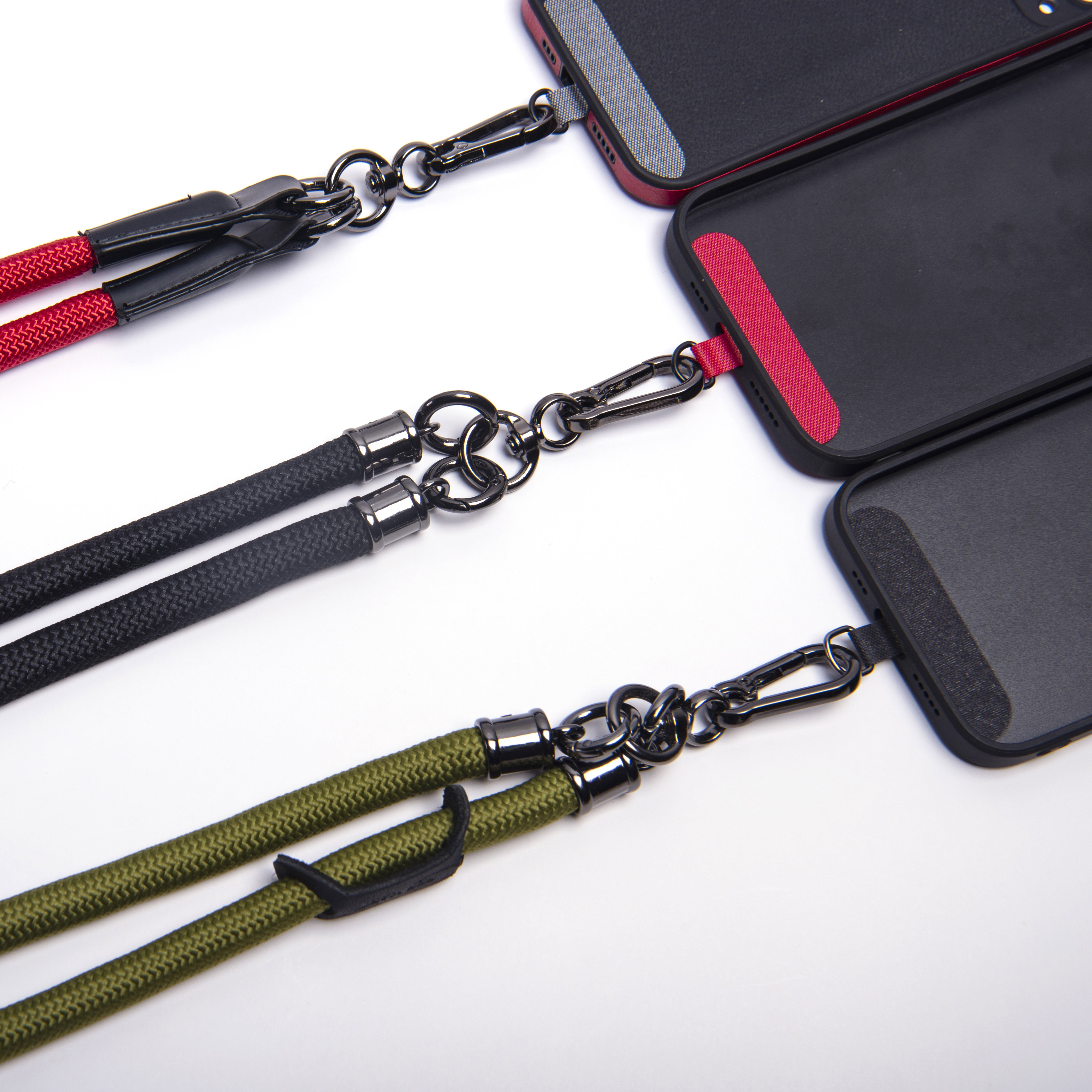 Universal Mobile Phone Straps With Wide Webbing Keychain Phone Tether Patch Convenient Hand Carry Lanyard Wristlet Straps