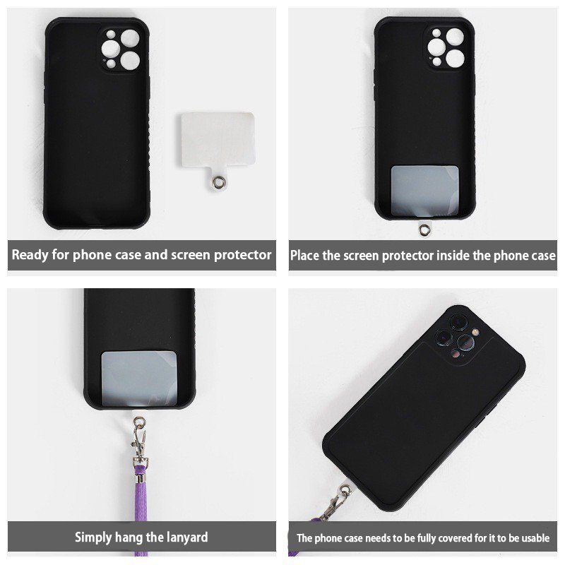 Universal Mobile Phone Straps With Wide Webbing Keychain Phone Tether Patch Convenient Hand Carry Lanyard Wristlet Straps