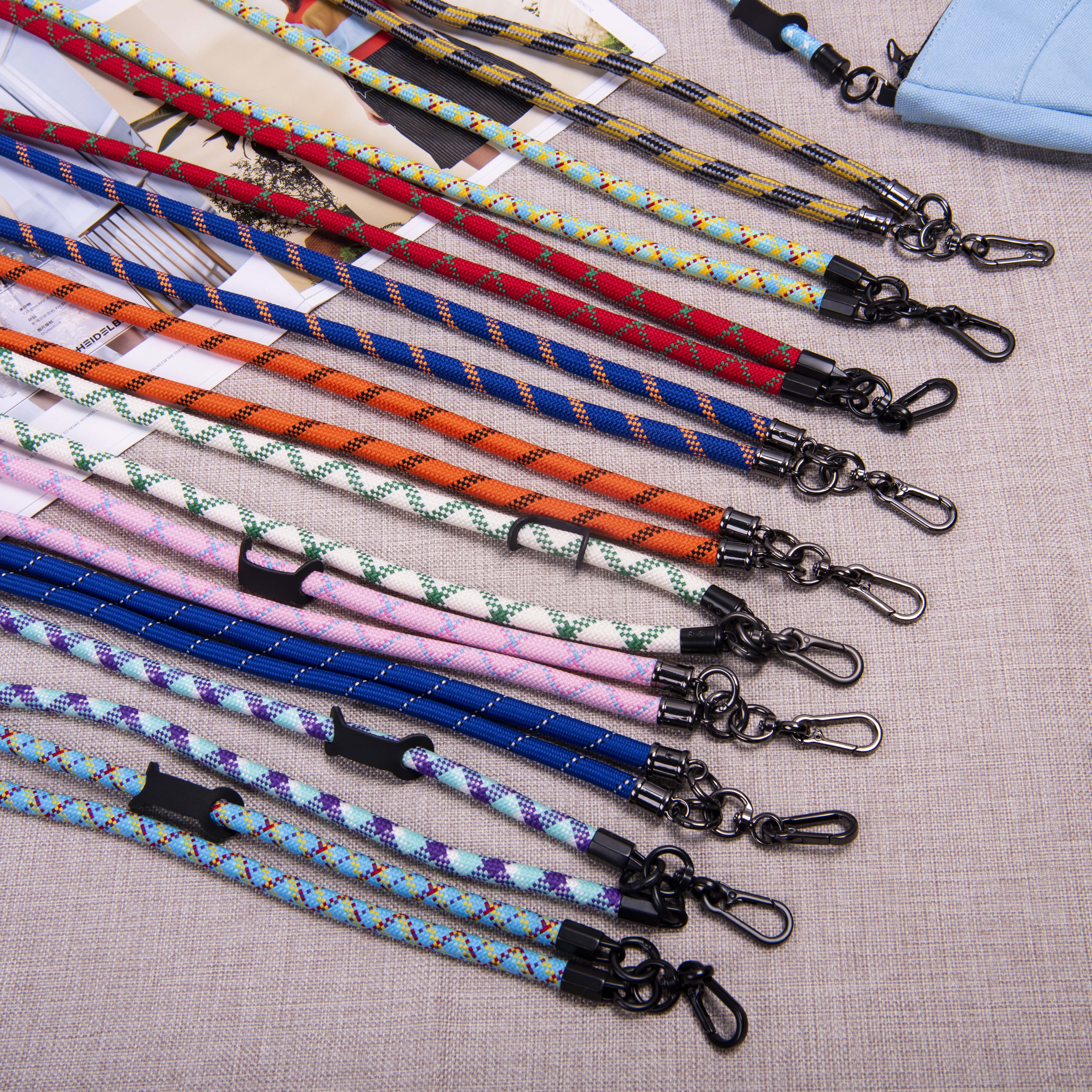 Universal Mobile Phone Straps With Wide Webbing Keychain Phone Tether Patch Convenient Hand Carry Lanyard Wristlet Straps