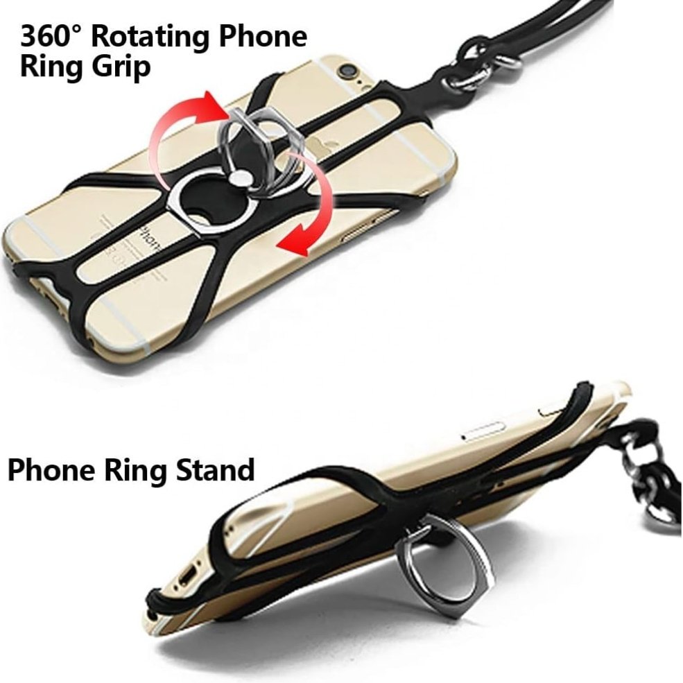 Universal Silicone Adjust Phone Lanyard Holder Case Cover Phone Neck Strap Necklace Sling For Mobile Phone Lanyard