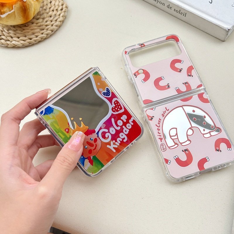 For Summer Printing Make UP tpu pc cover 5g samsung galaxy flip zflip 6 z fold 3 4 5 z5 cell Phone Case