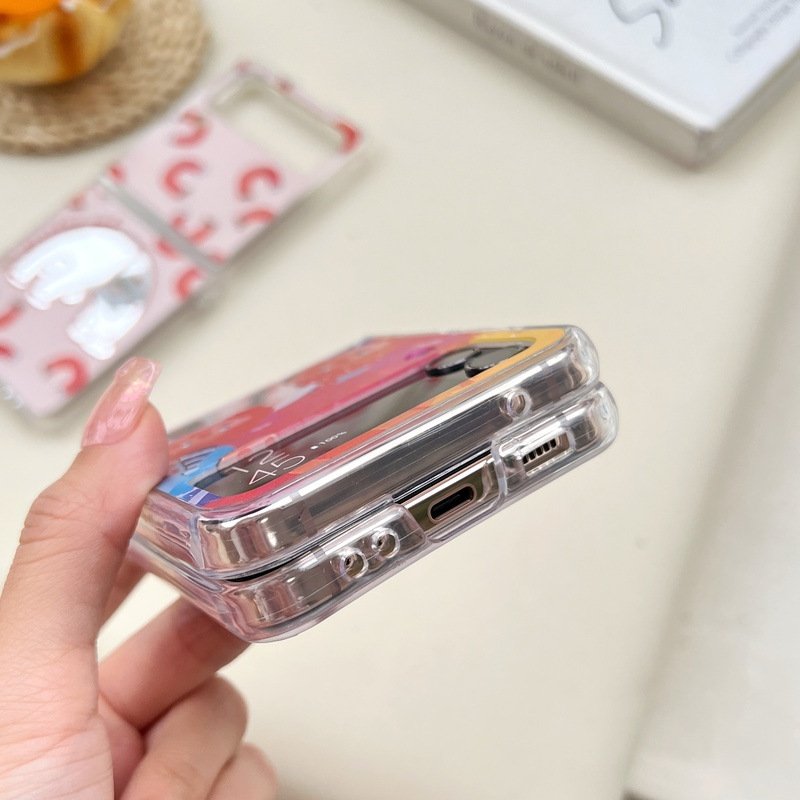 For Summer Printing Make UP tpu pc cover 5g samsung galaxy flip zflip 6 z fold 3 4 5 z5 cell Phone Case