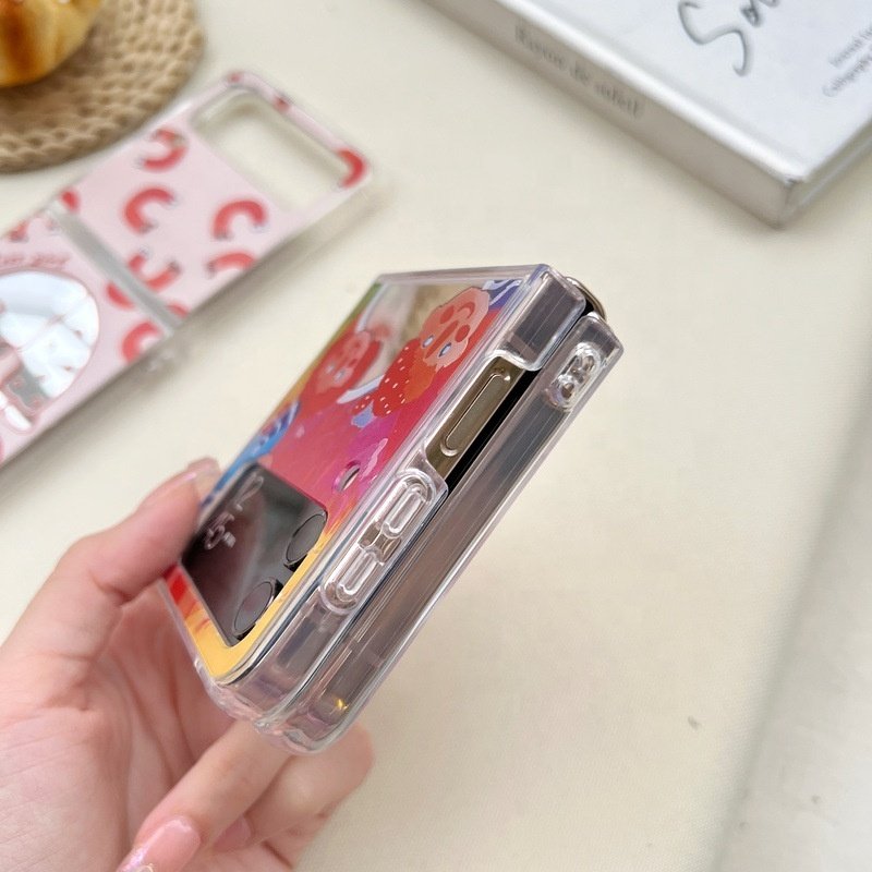 For Summer Printing Make UP tpu pc cover 5g samsung galaxy flip zflip 6 z fold 3 4 5 z5 cell Phone Case