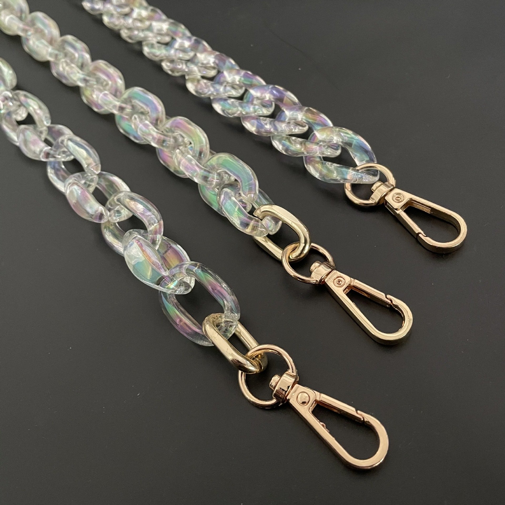 AB Colorful Acrylic Chain Resin Bag Chain Shoulder Strap Bag Belt Pant Necklace Mobile Phone Chain AB003