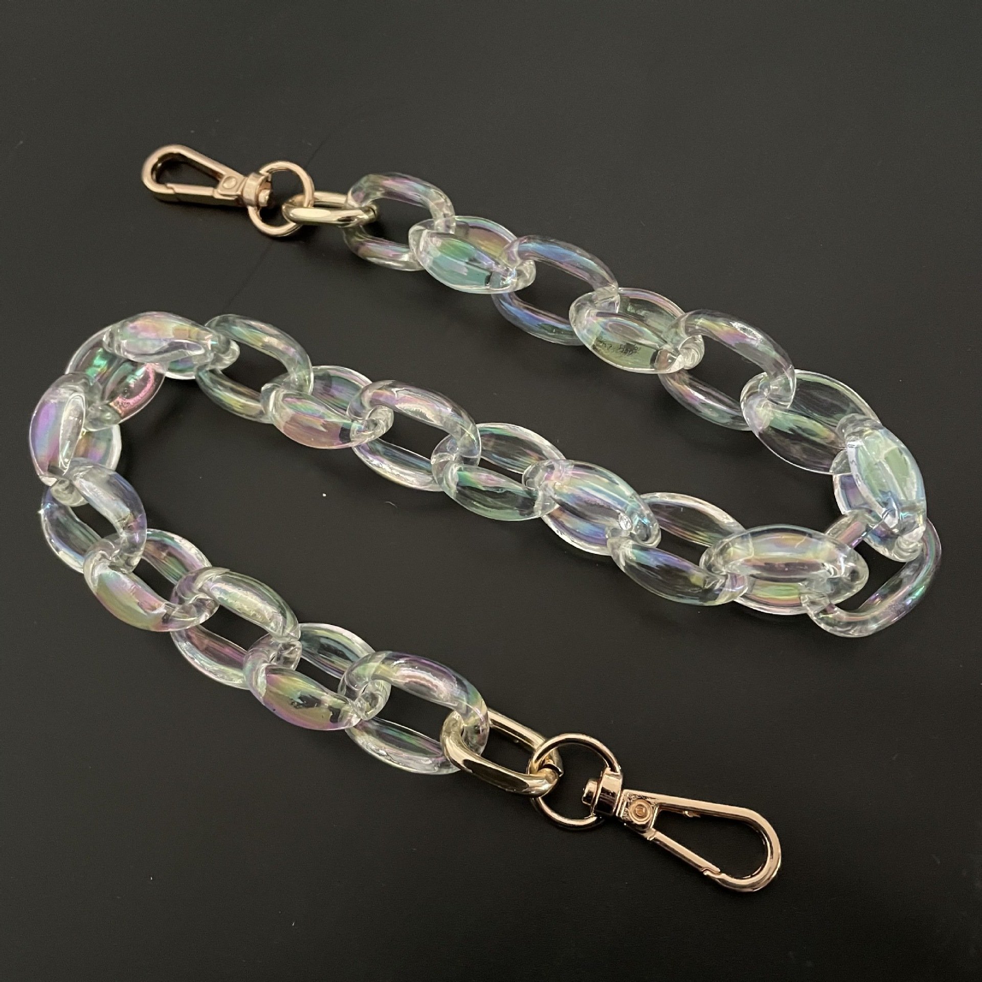 AB Colorful Acrylic Chain Resin Bag Chain Shoulder Strap Bag Belt Pant Necklace Mobile Phone Chain AB003