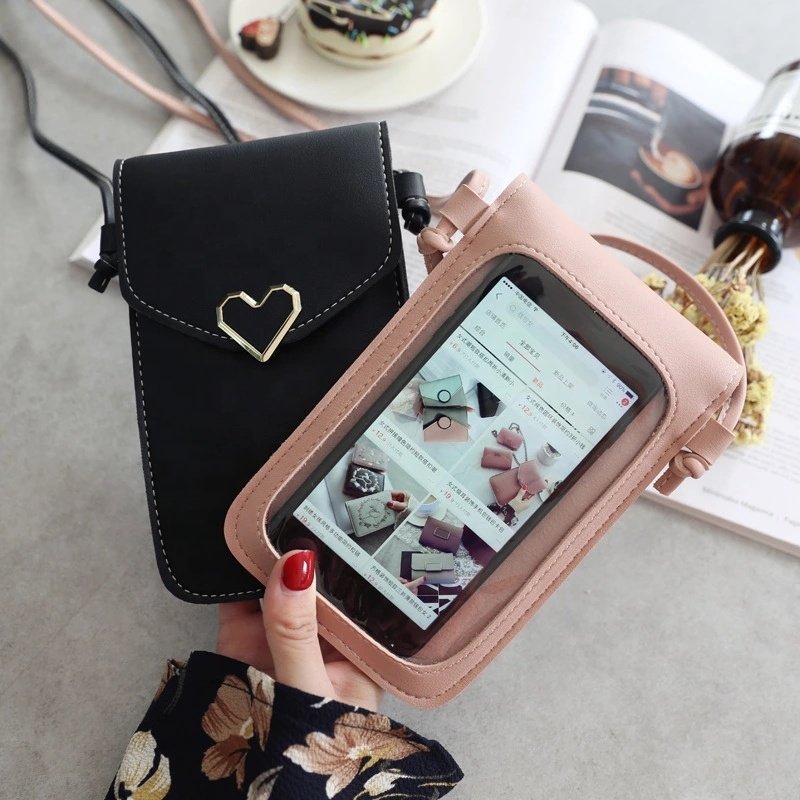Best selling fashion transparent PU leather women purse retro small lock crossbody bag