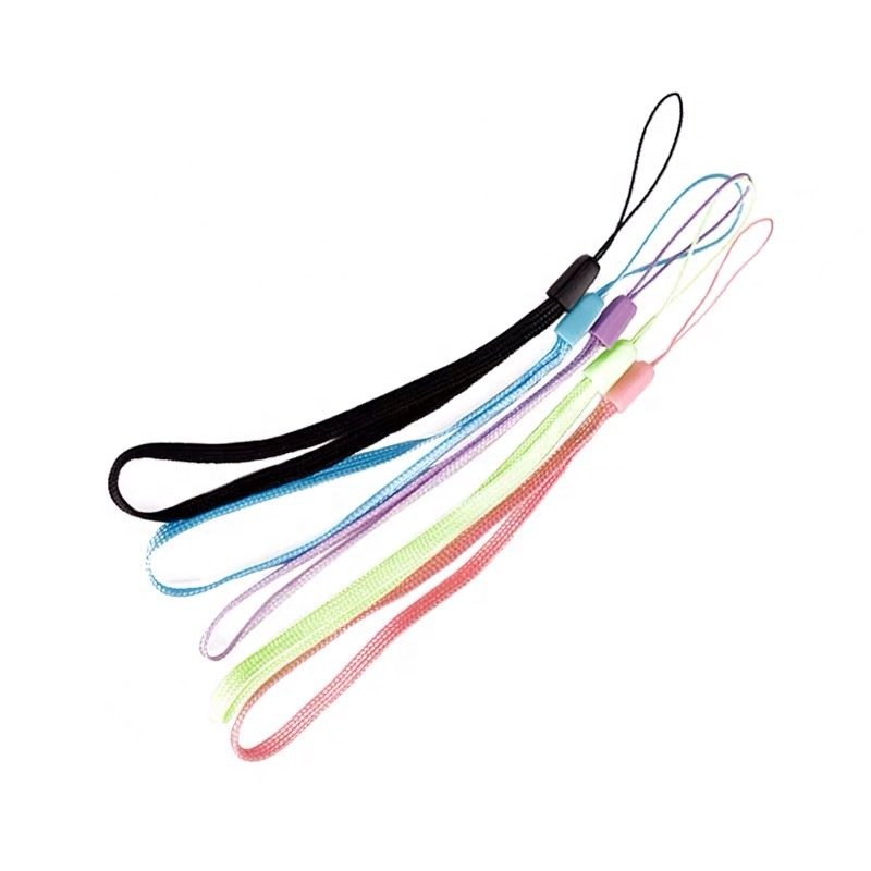 Wholesale Colorful pine nuts lanyard U disk rope Mobile phone strap bell jewelry accessories keychain nylon lanyard