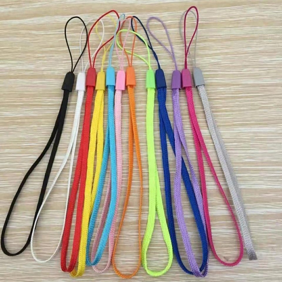 Wholesale Colorful pine nuts lanyard U disk rope Mobile phone strap bell jewelry accessories keychain nylon lanyard