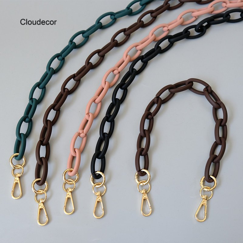 Versatile Matte Acrylic Mobile Phone Chain Universal Phone Lanyard Vintage Detachable Bag Chain Phone Crossbody Necklace