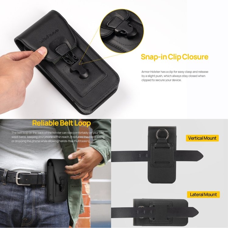 Original Phone Cover Case For Ulefone Armor 24 Ulefone Armor Holster Multi-Purpose Phone Pouch Waist Bag