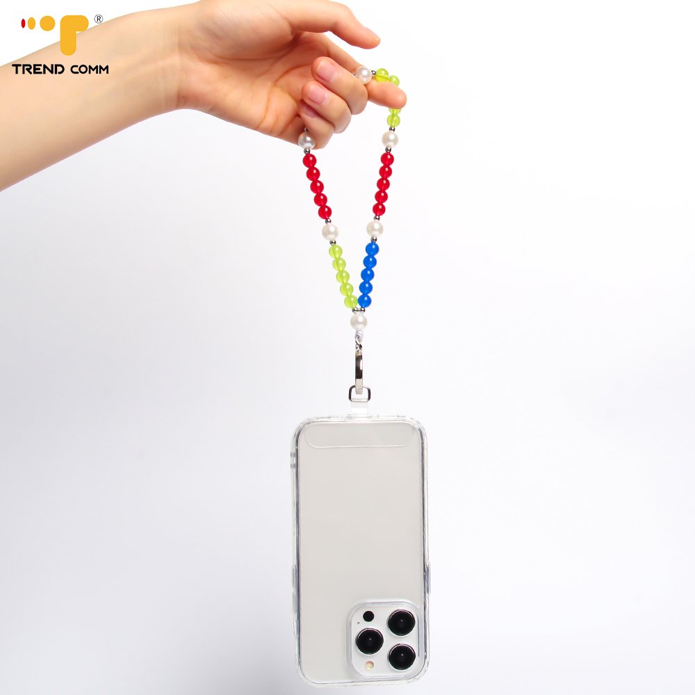 New Fashion Jewelry Color Crystal Beaded Style Mobile Phone Chains Beads Women Phone Strap Phone Charms