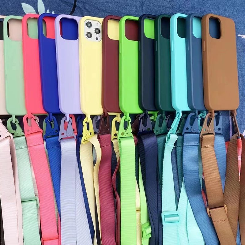 Universal Long Mobile Phone Strap Lanyard Adjustable Rope Multi Color Crossbody Phone Necklace Straps for Phone Case Covers