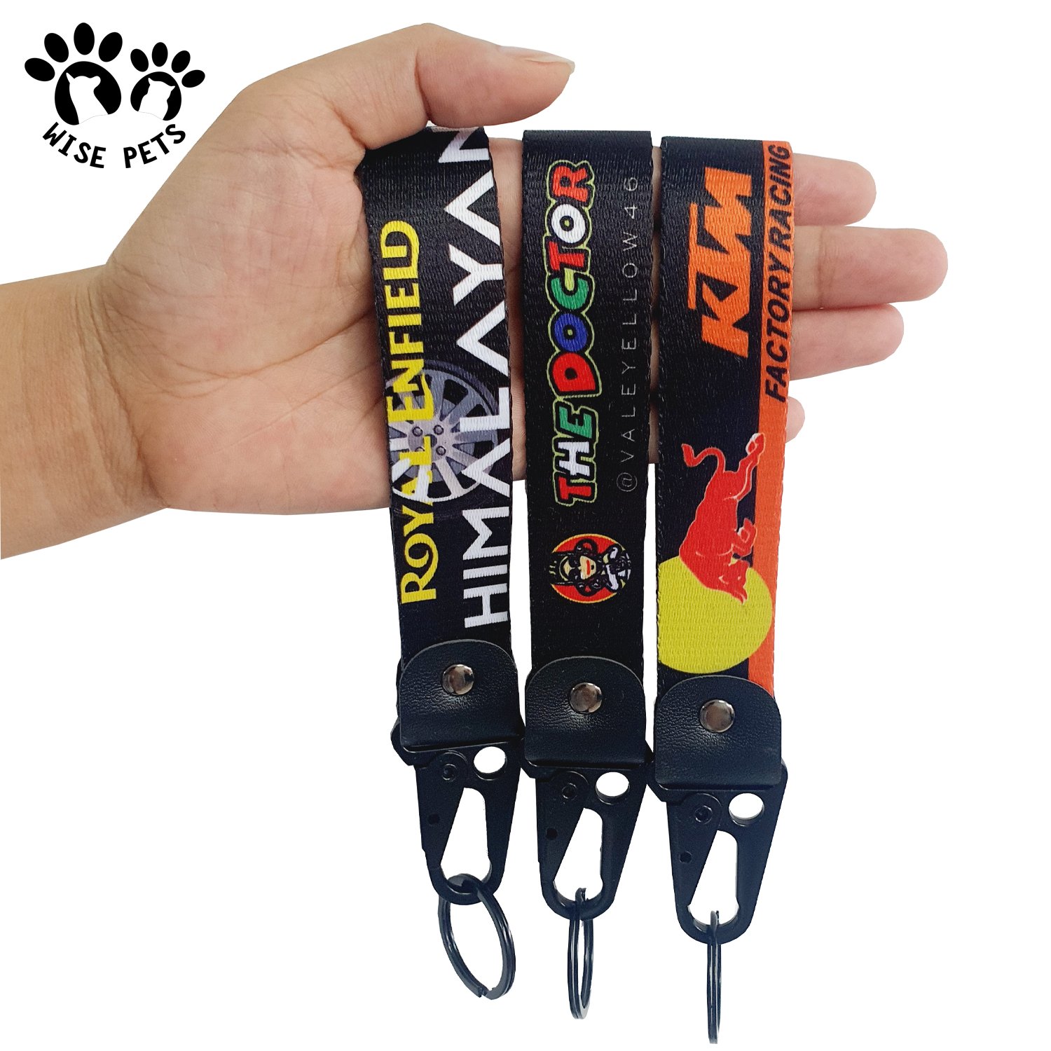 Short mobile phone strap colorful blank fabric wrist lanyard key chain with olecranon hook custom printing logo lanyard keychain