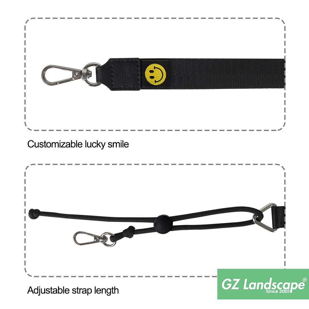 Custom logo strap anti theft universal adjustable crossbody nylon rope strap combine mobile phone lanyard