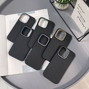 wholesale luxury designer Carbon Fiber material phone Case with Silicone Wrist Strap for iPhone 13 14 15 plus 16 pro max