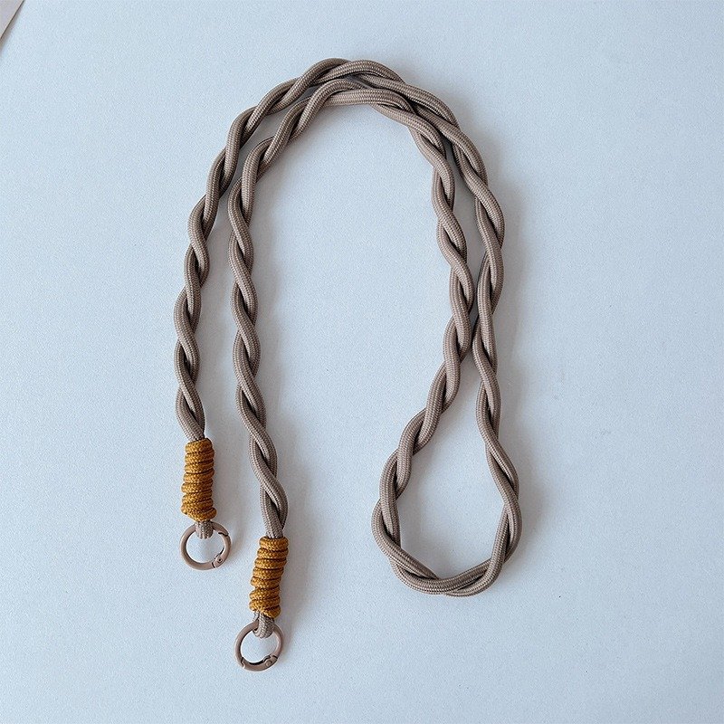 Color 2 Hooks Braided Phone Case Hanging Neck Strap Durable Camera Holder Cord Men Women Style Crossbody Mobile Phone Lanyard