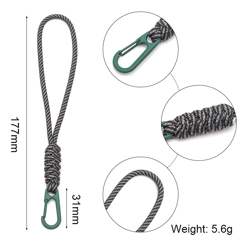Anti Lost Universal Short Wrist Rope With Patch Tab Colorful Wrist Hand Strap Rope Phone Case Lanyard
